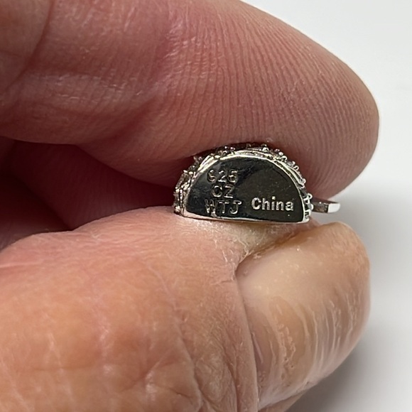 Hershey’s Kiss Necklace Sterling Silver with cubic Zirconiums - Picture 8 of 8